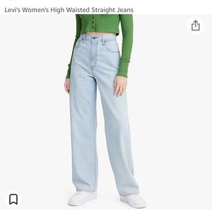 Levi’s High Waisted Straight Jeans - Size 25 - NWT